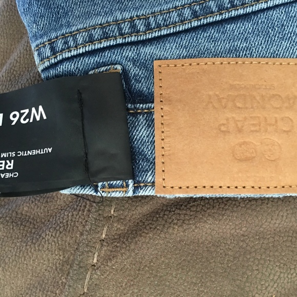 NEW Cheap Monday Revive Medium Straight Leg Jeans - Picture 5 of 5